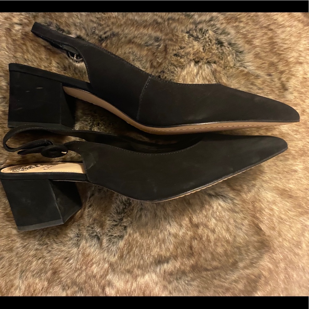 Vincent Camuto  black dressy low heels